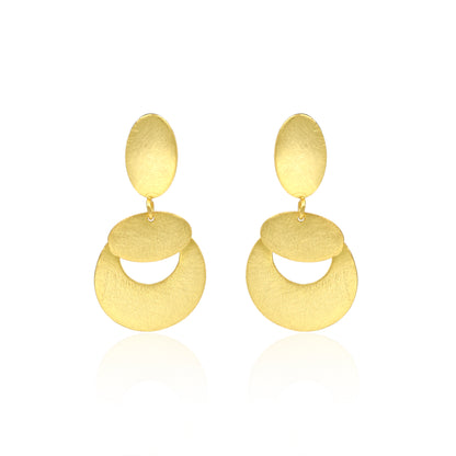 Meteors Falling On The Moon Stud Earrings