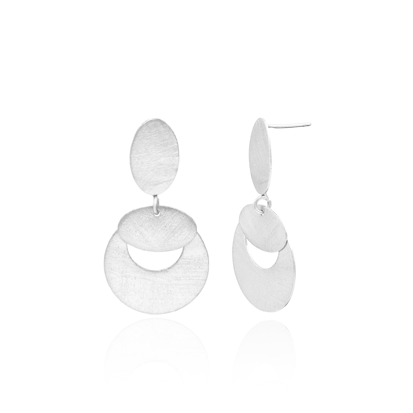 Meteors Falling On The Moon Stud Earrings