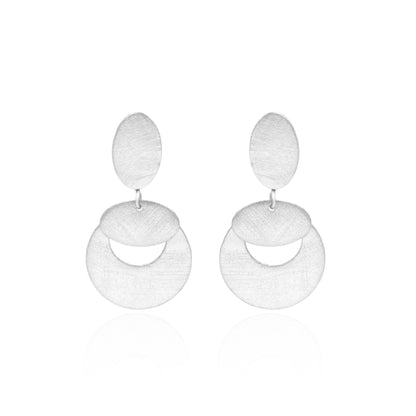 Meteors Falling On The Moon Stud Earrings