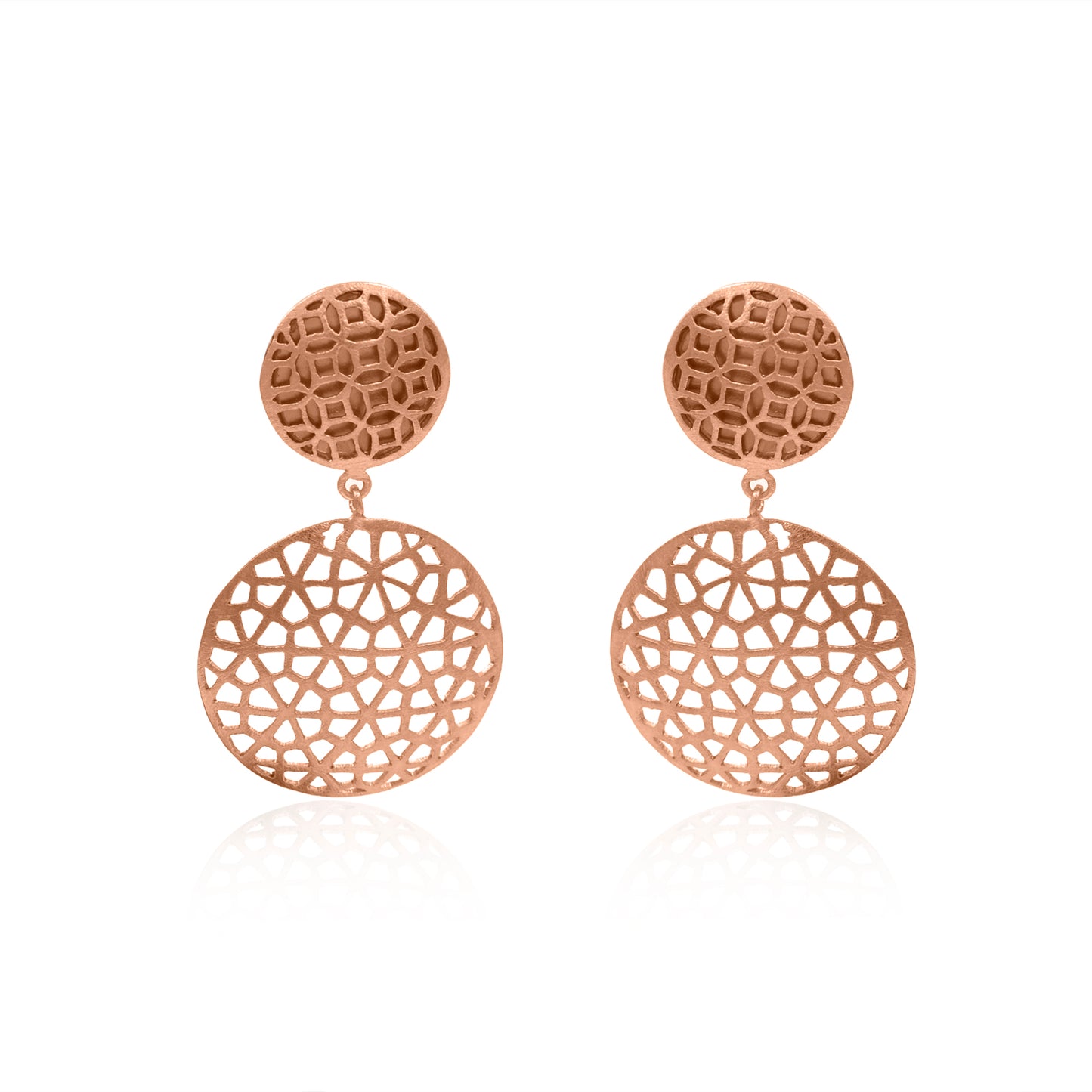 Circular Ancient Windows Stud Earrings