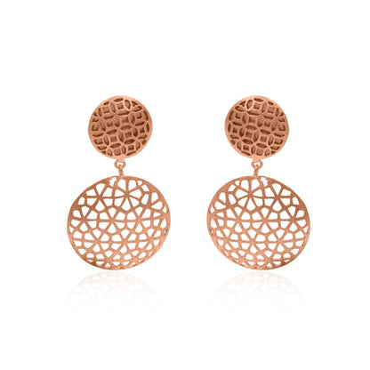 Circular Ancient Windows Stud Earrings