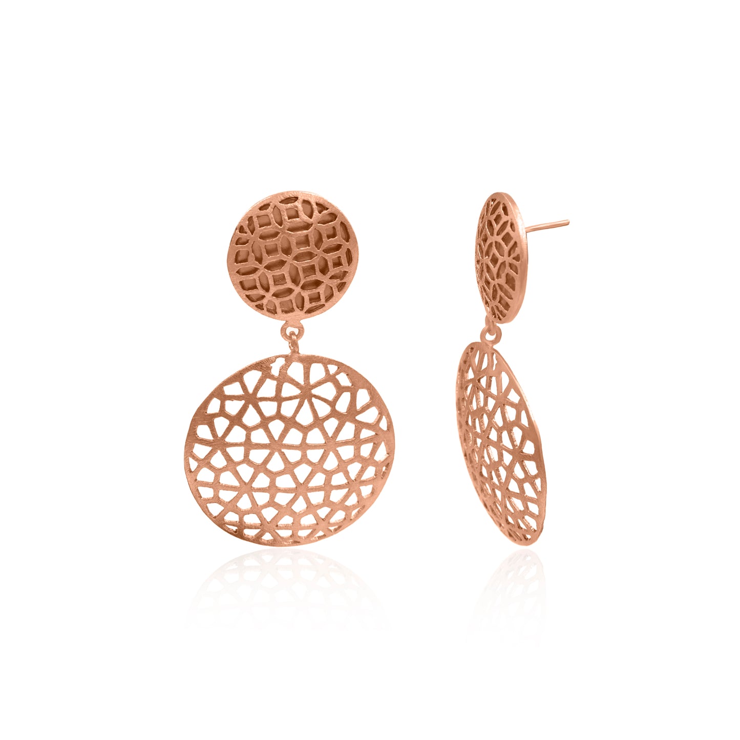 Circular Ancient Windows Stud Earrings