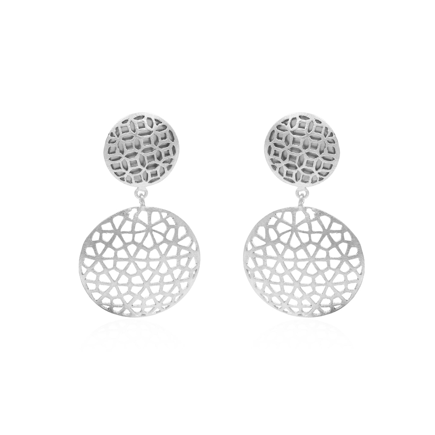 Circular Ancient Windows Stud Earrings