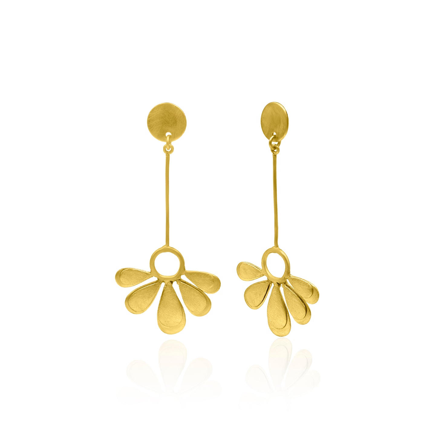 Thread Of Flower Stud Earrings