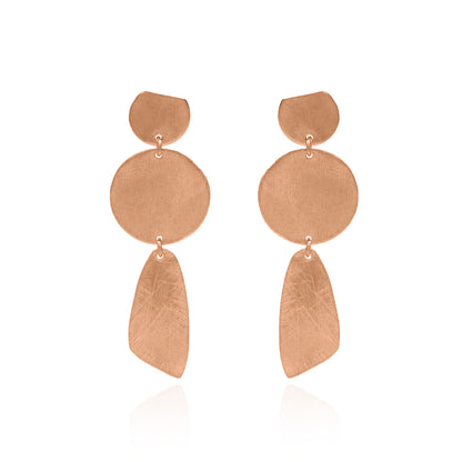 Geometric String Stud Earrings