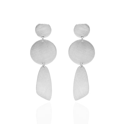 Geometric String Stud Earrings
