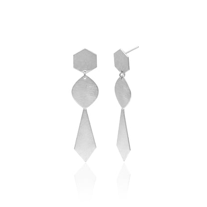 Tie On The Shirt Stud Earrings