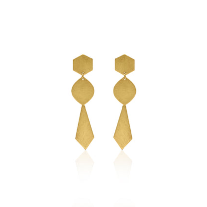 Tie On The Shirt Stud Earrings
