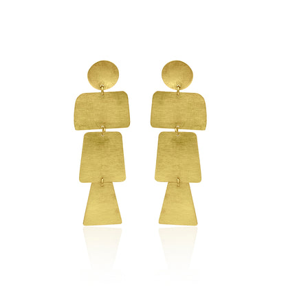 Trails Of Square Stud Earrings