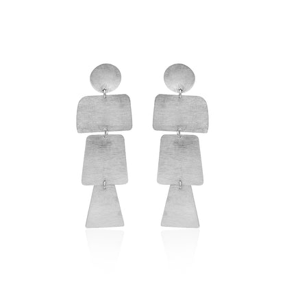 Trails Of Square Stud Earrings