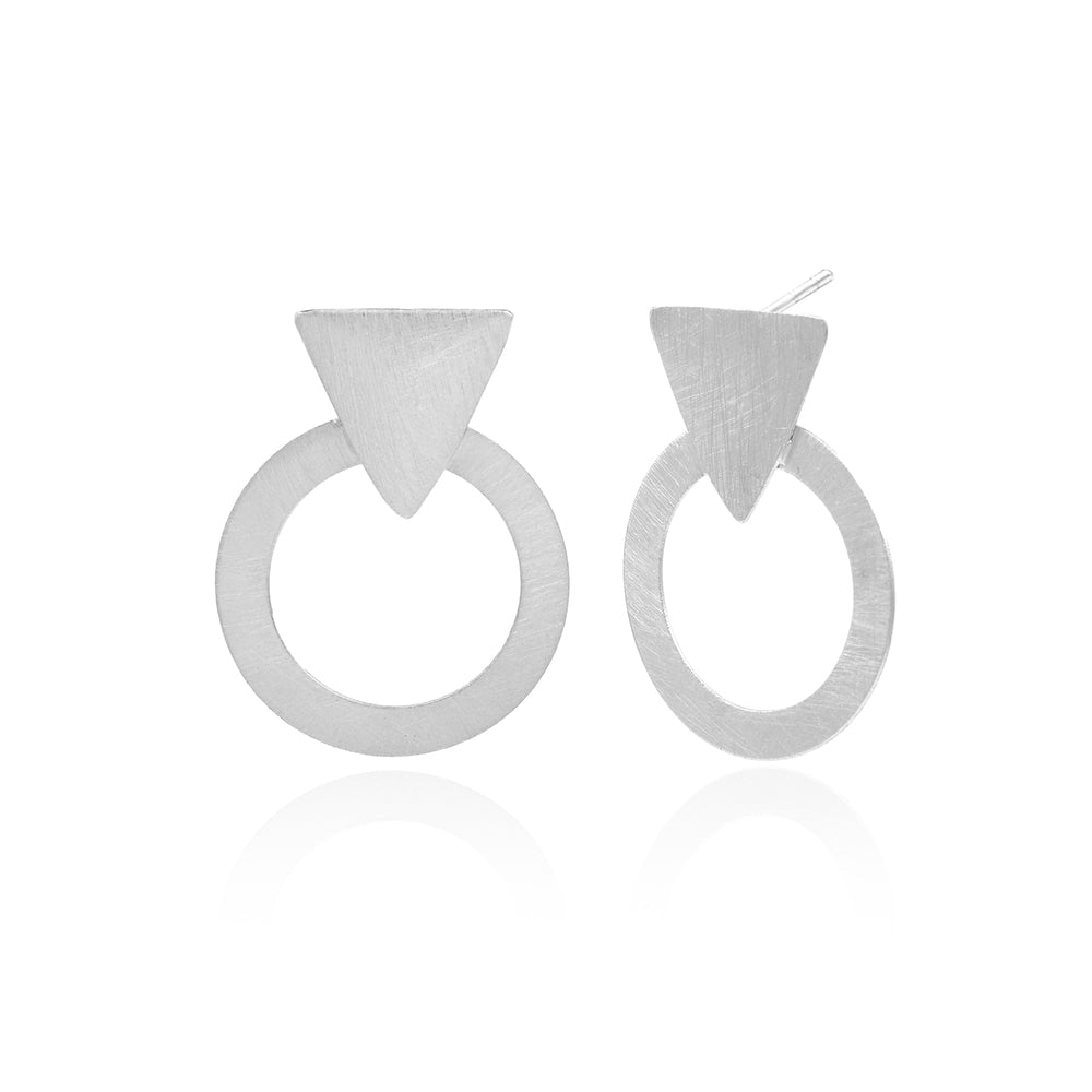 Touch Of Circle Stud Earrings