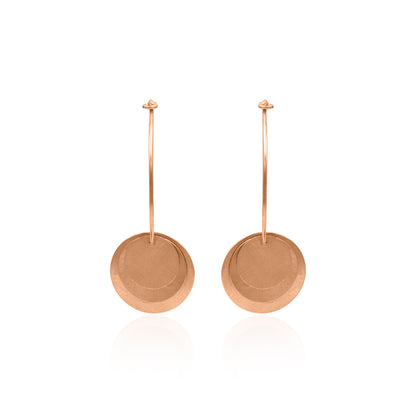 Hanging Circles Hoop Earring
