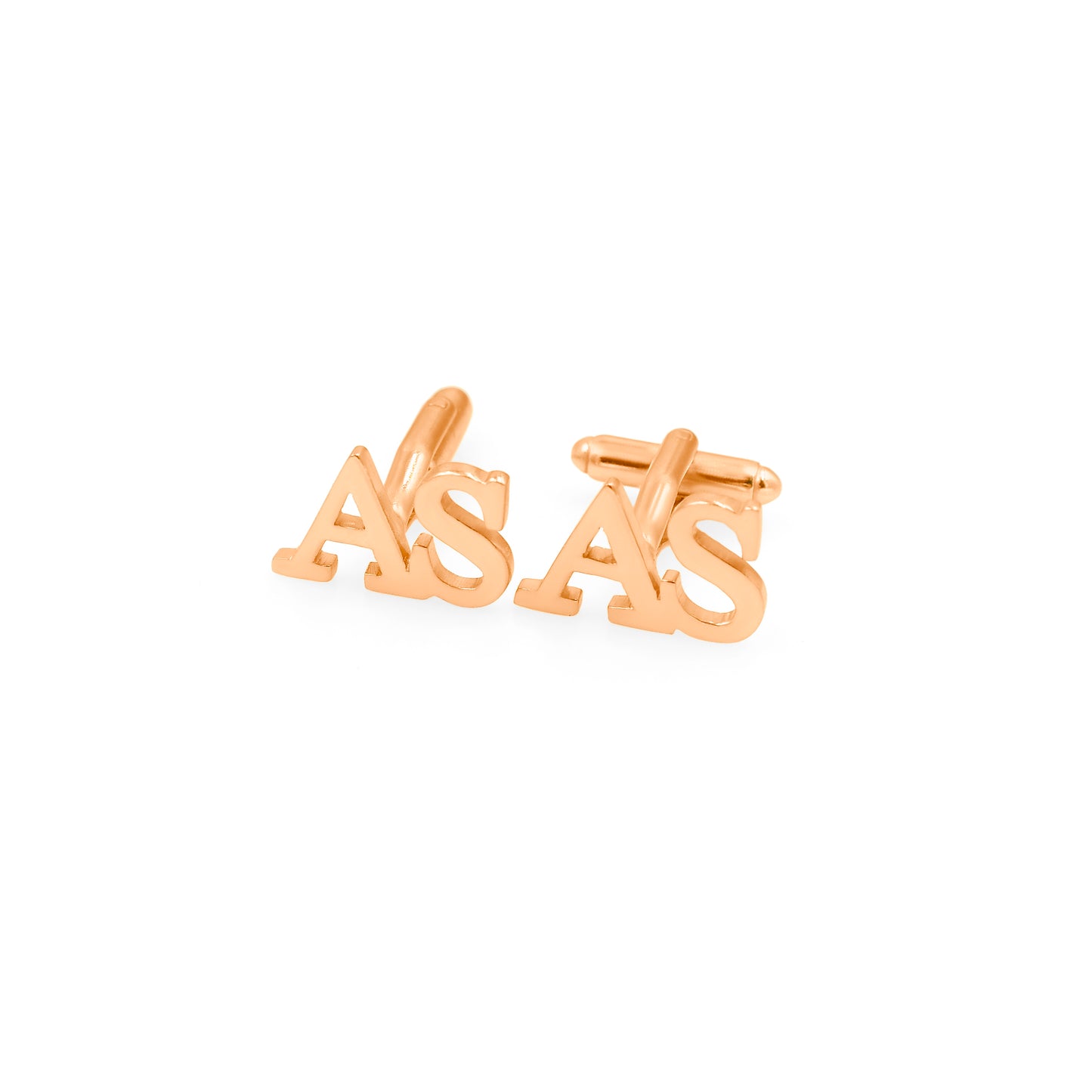 Letters AS Initial Cufflinks