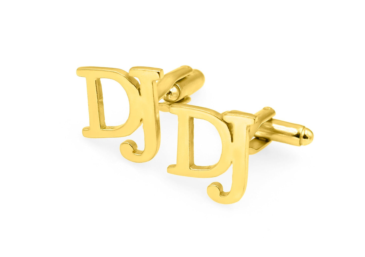 Letters DJ Initial Cufflinks