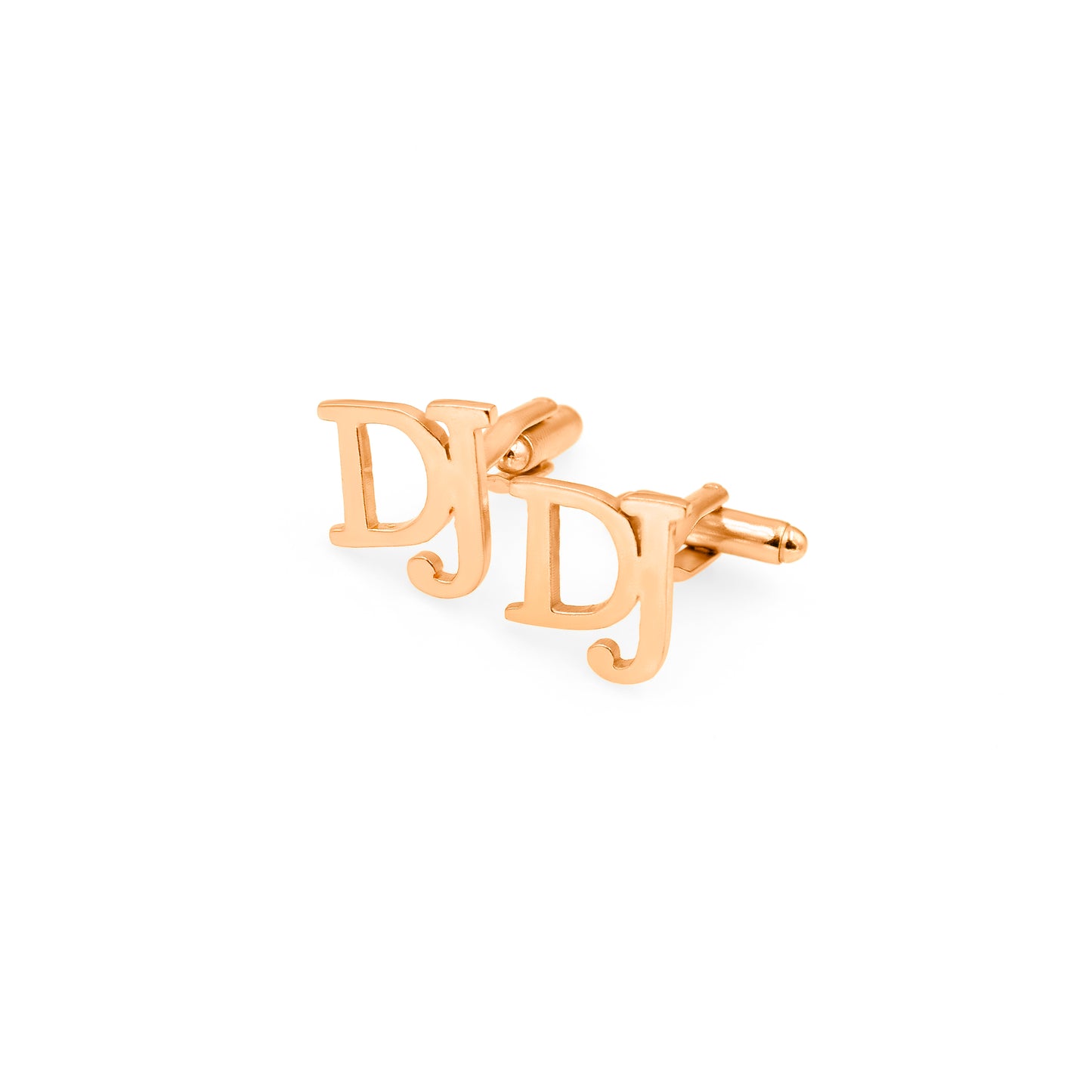 Letters DJ Initial Cufflinks