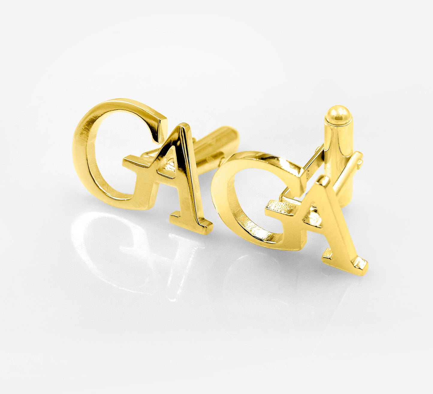 Letters GA Initial Cufflinks