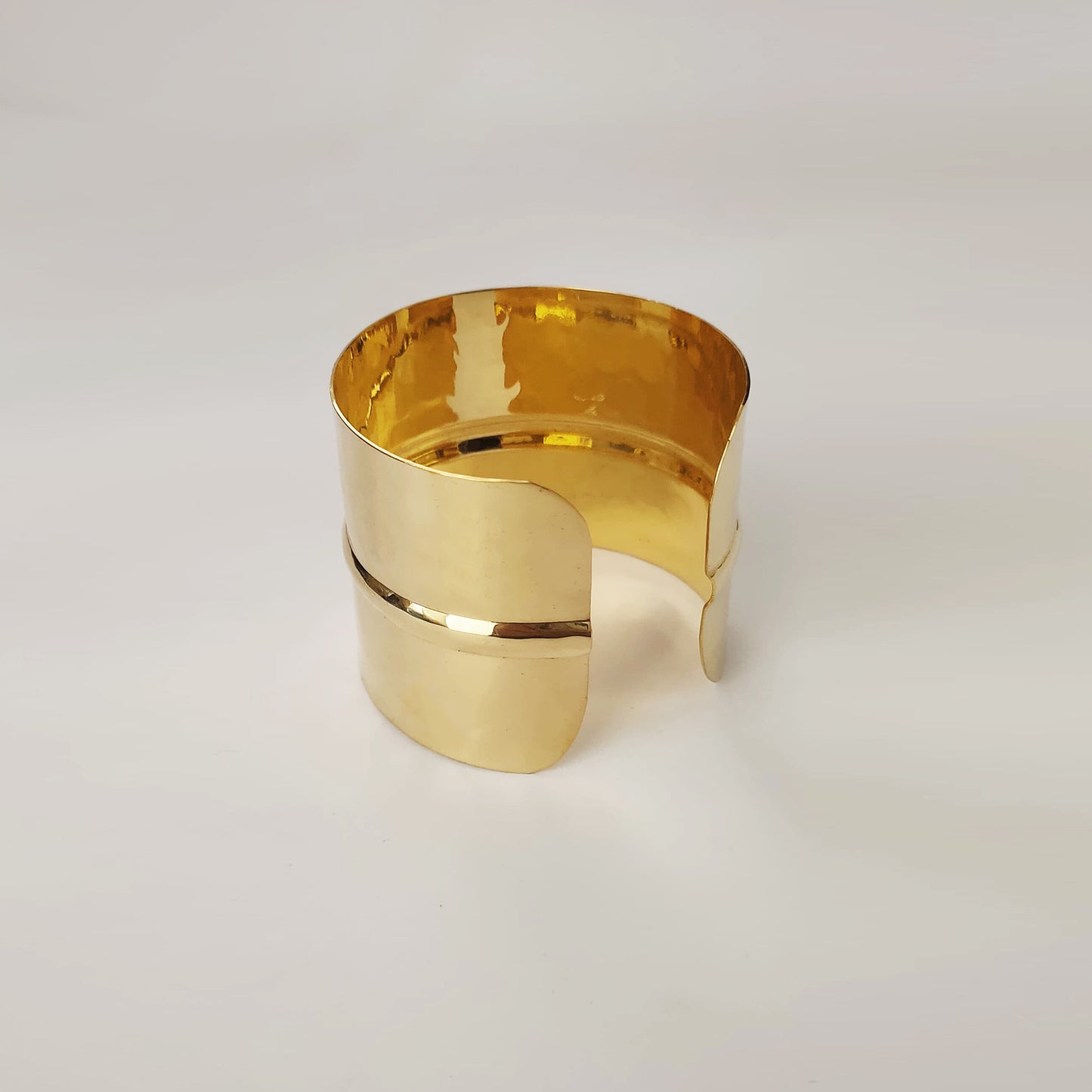 Golden Hammered Luxe Handcuff