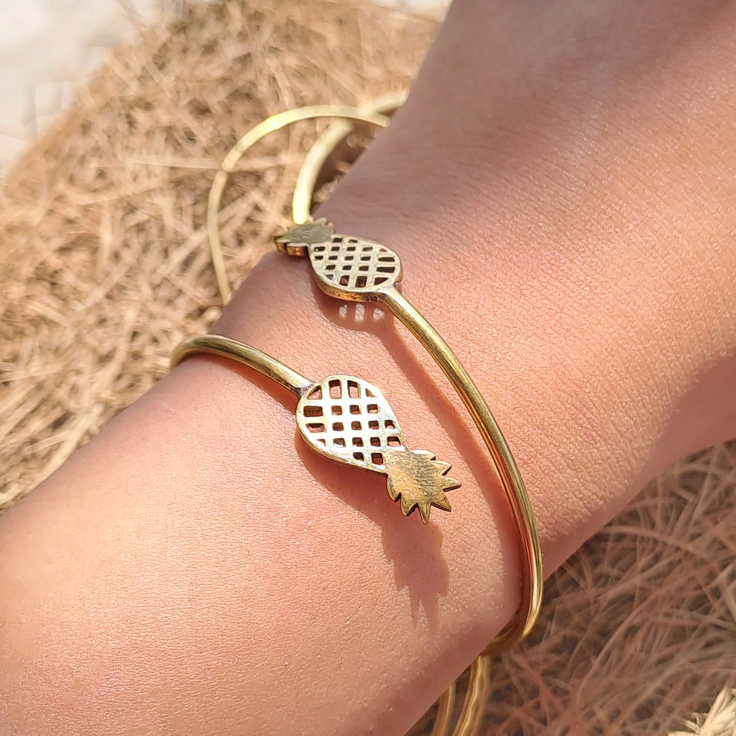 Golden Pineapple Handcuff