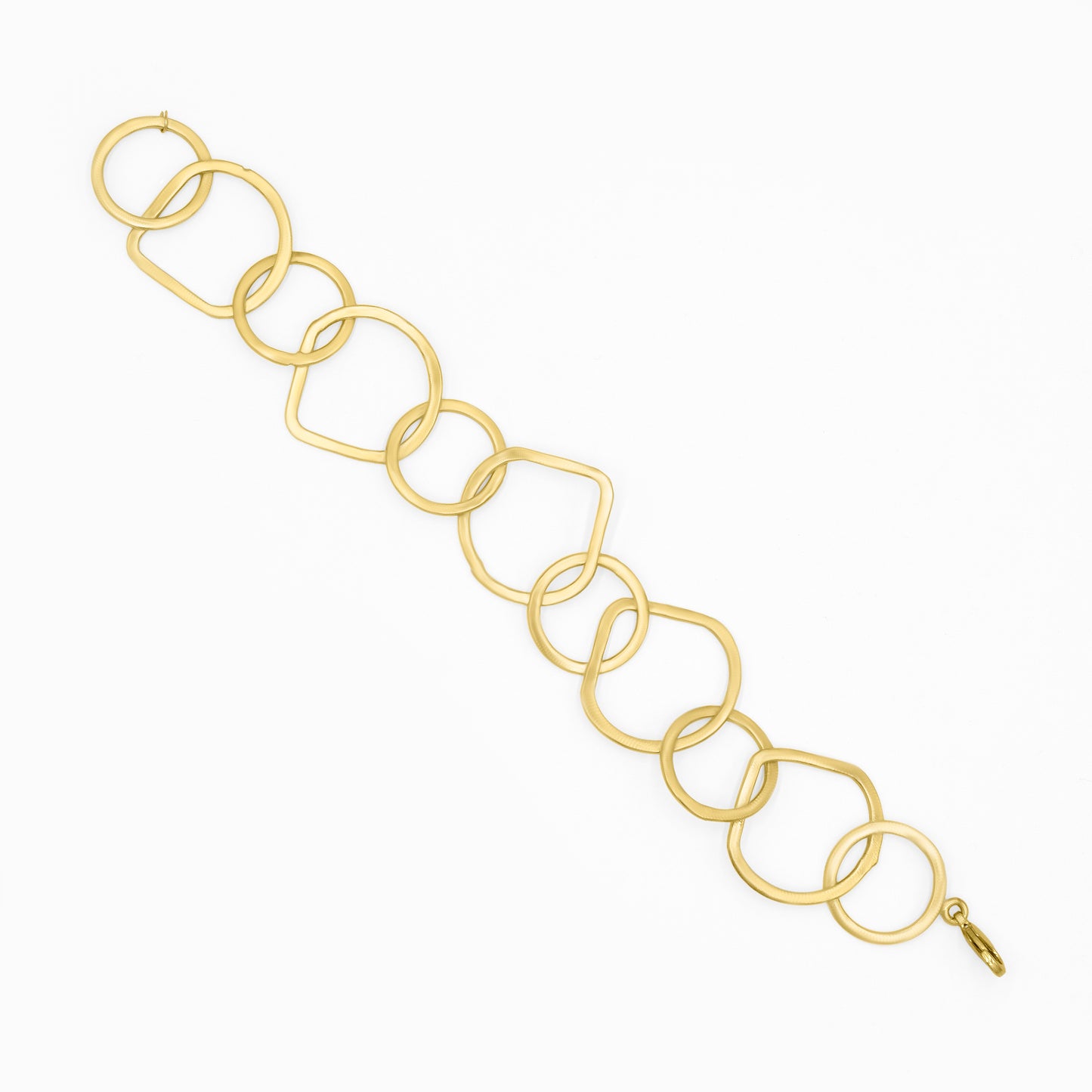 Lock Within Circles Chain Bracelet