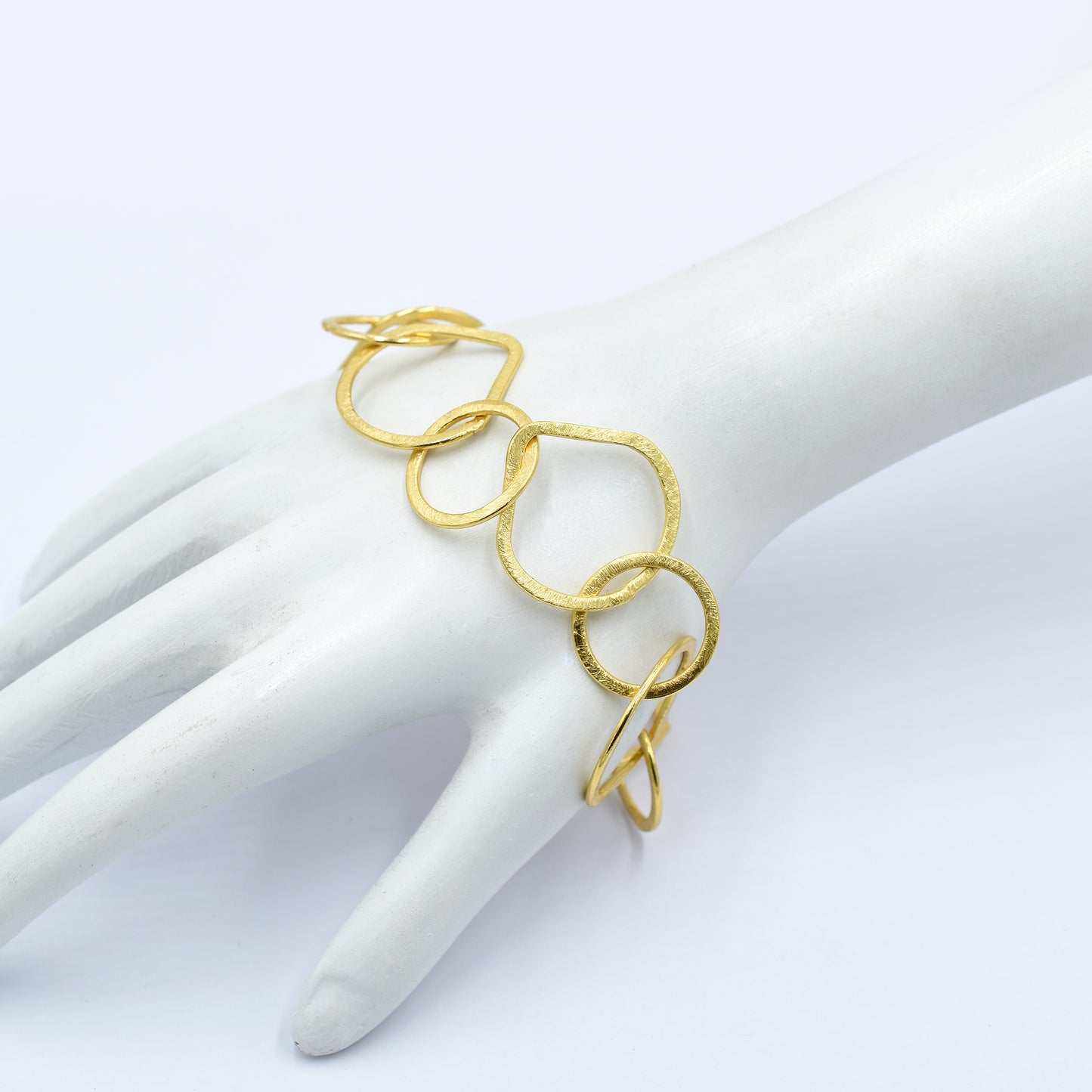 Lock Within Circles Chain Bracelet