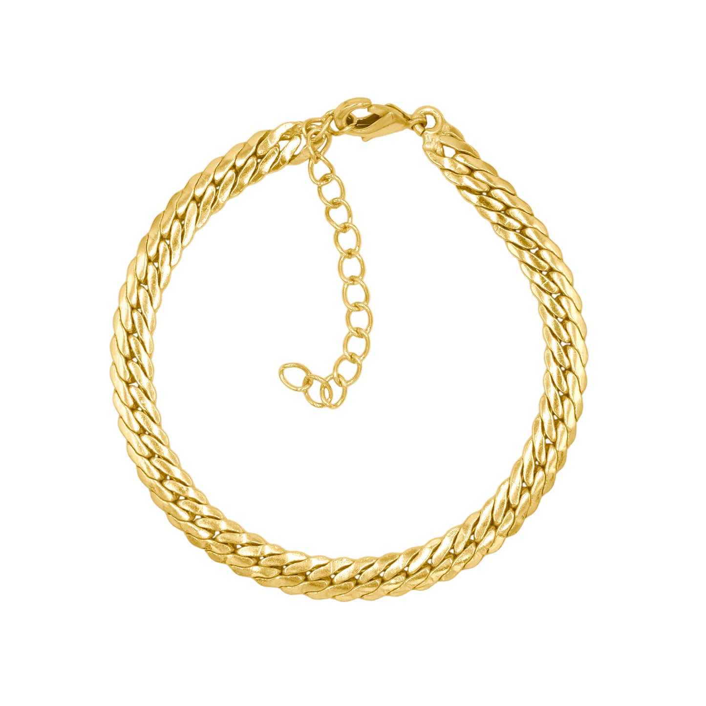 Textured Cuban Chain Bracelet