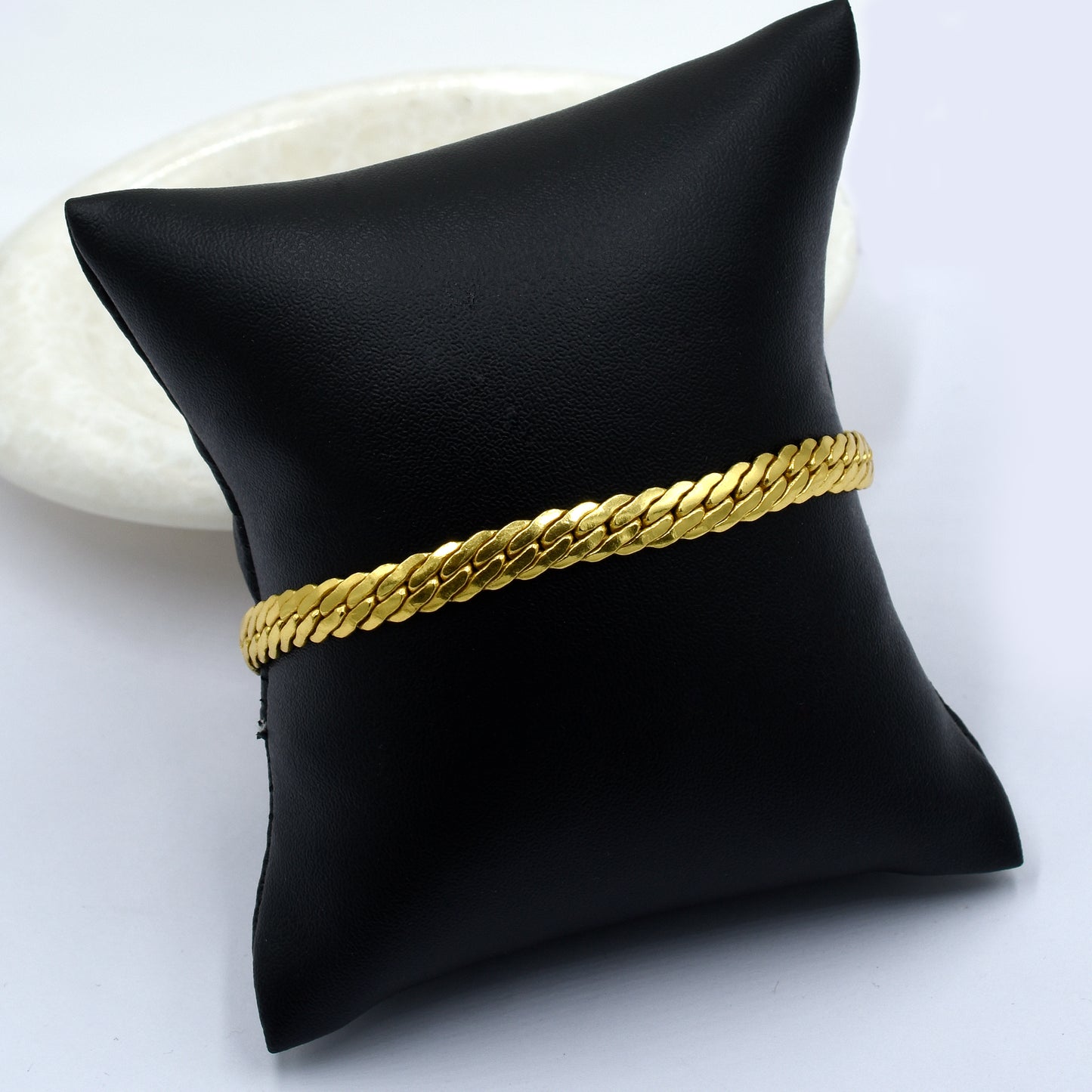 Textured Cuban Chain Bracelet