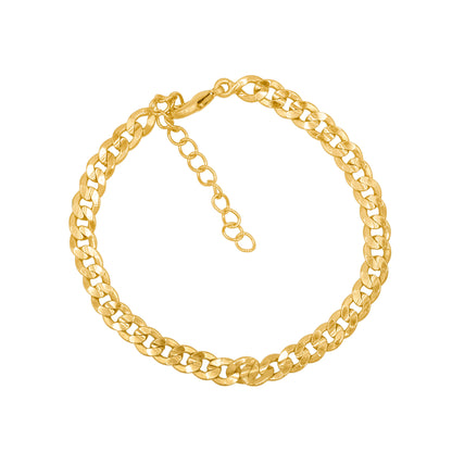 Textured Curb Chain Bracelet