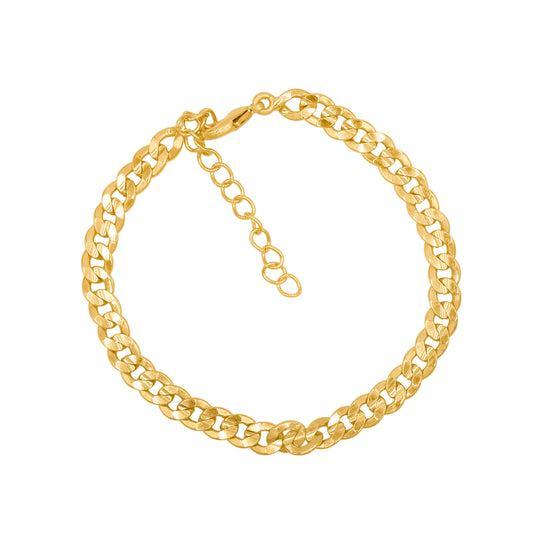 Textured Curb Chain Bracelet