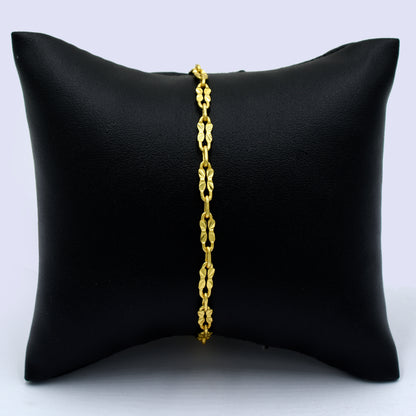 Flower Bar Chain Bracelet