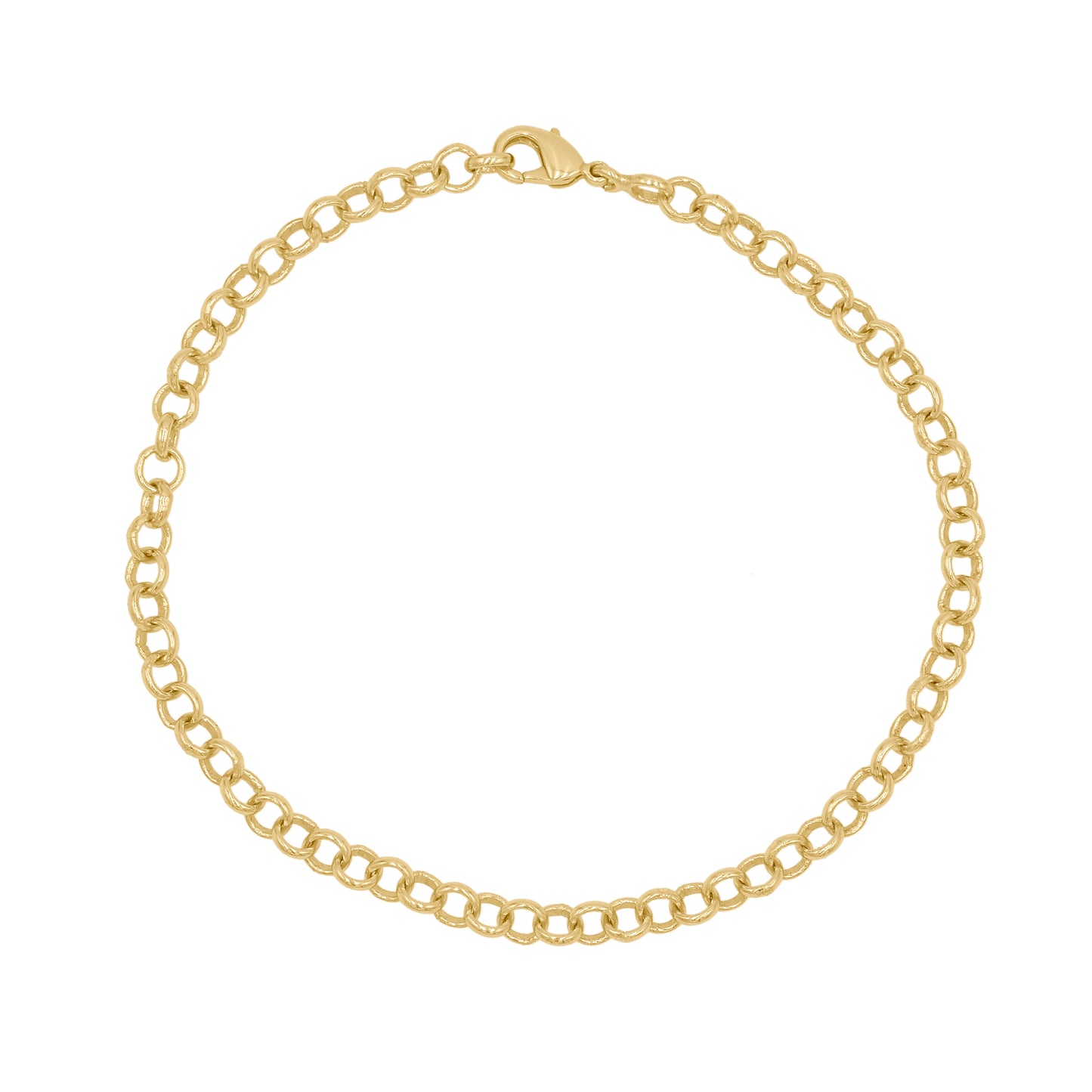 Round Rolo Chain Bracelet