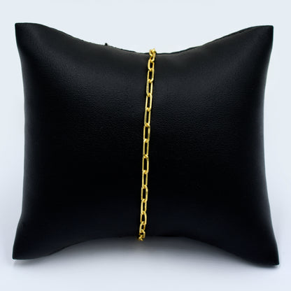 Tiny Paperclip Chain Bracelet