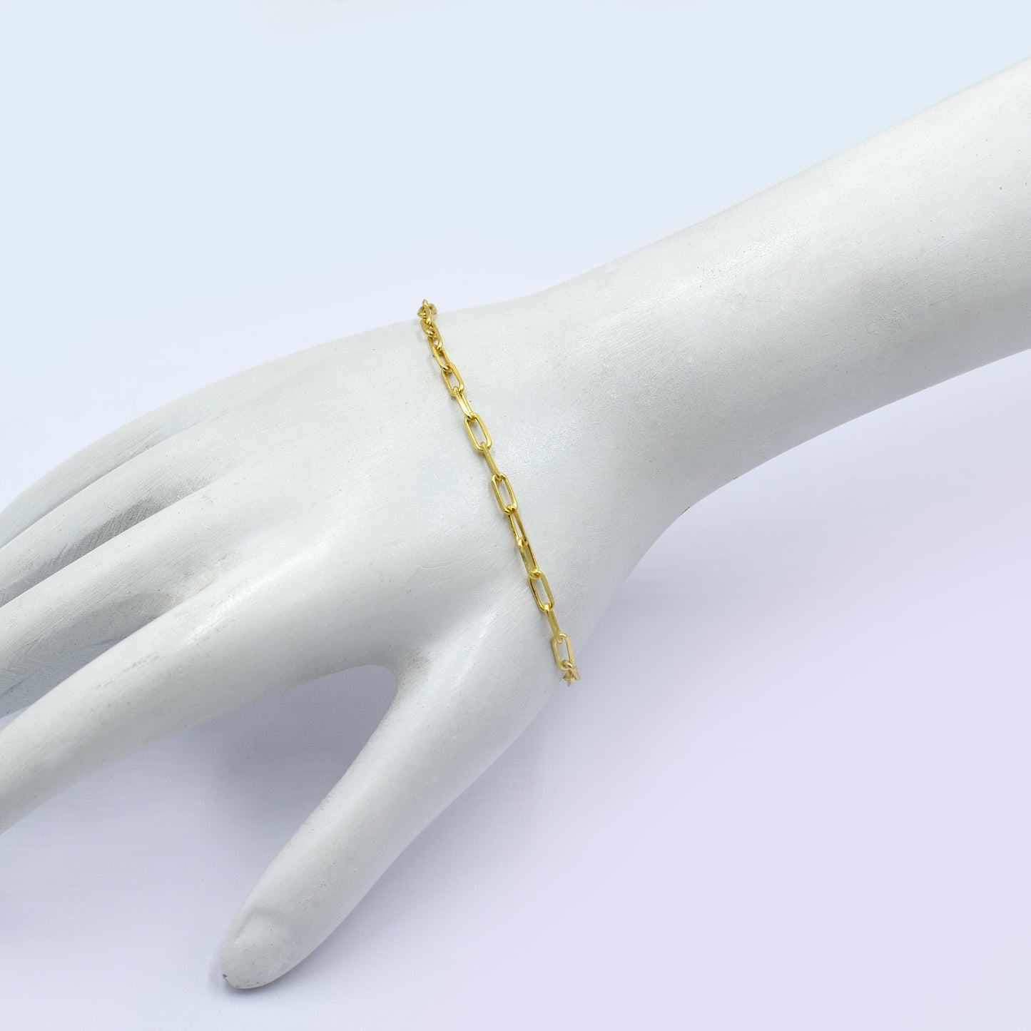 Tiny Paperclip Chain Bracelet