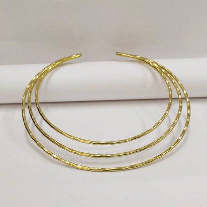Gilded Trio Collar Choker