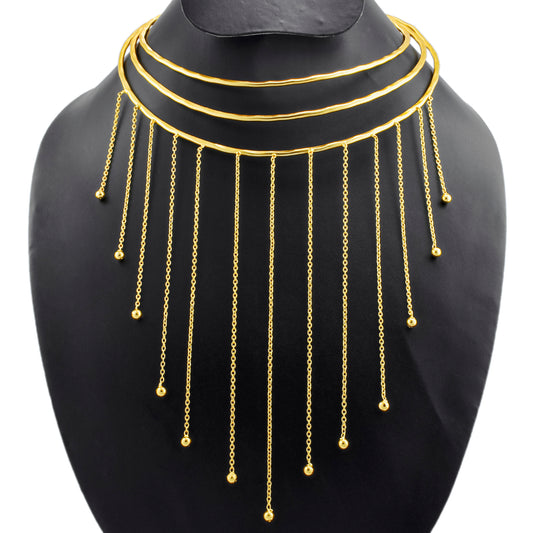 Sun Rays Tassels Choker