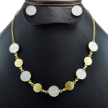 Mother Of Pearl Necklace Set