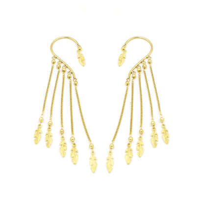 Fall Of Leaves Ear Cuff Earrings