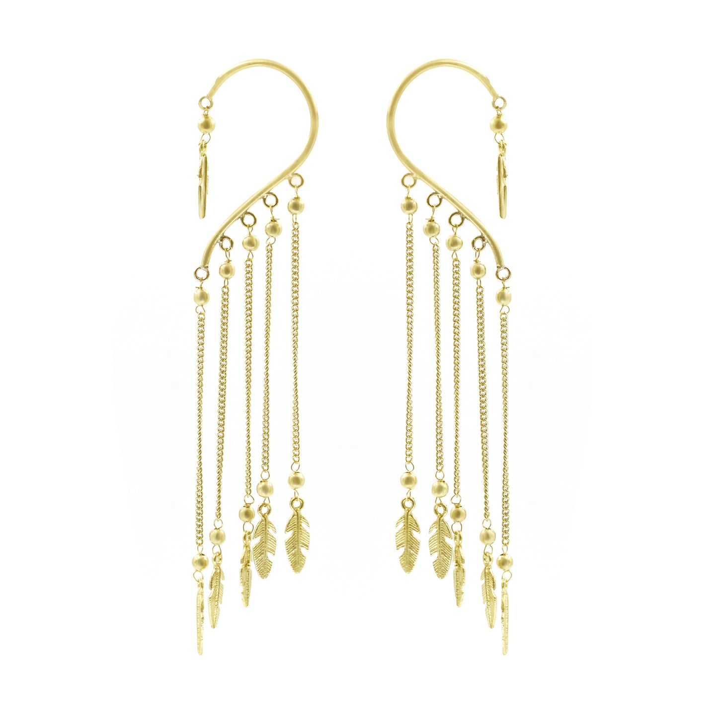 Fall Of Leaves Ear Cuff Earrings