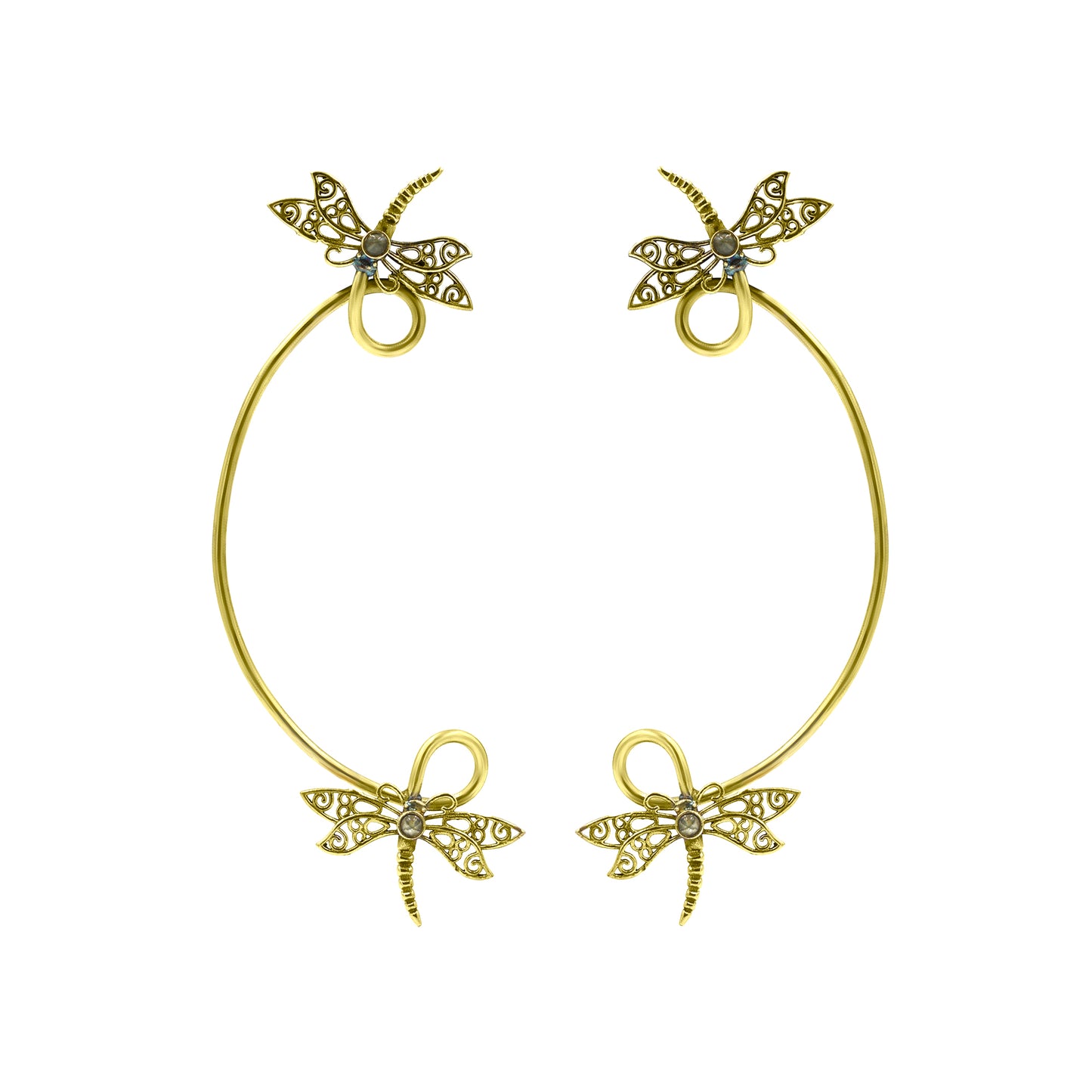 Flying Butterflies Ear Cuff Earrings