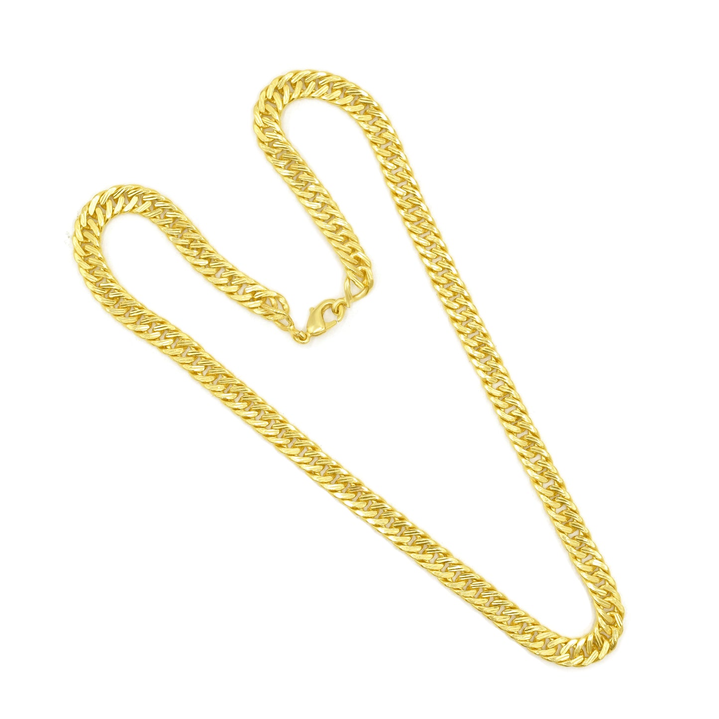 Textured Cuban Chain Necklace