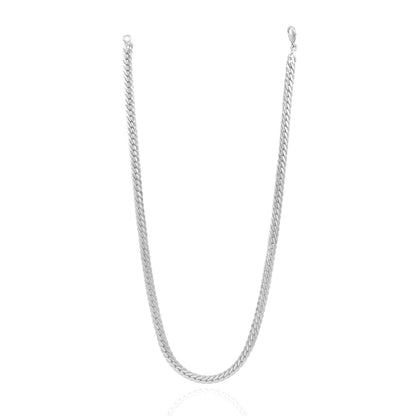 Textured Flat Curb Chain Necklace
