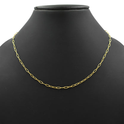 Textured Paperclip Chain Necklace