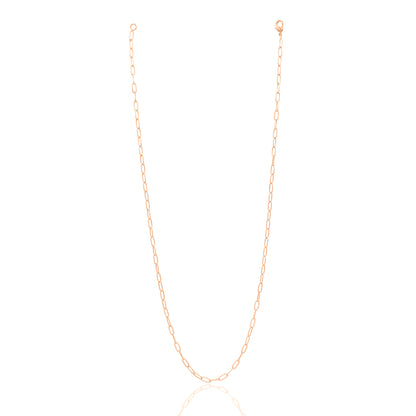 Textured Paperclip Chain Necklace