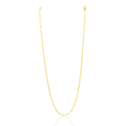 Textured Paperclip Chain Necklace