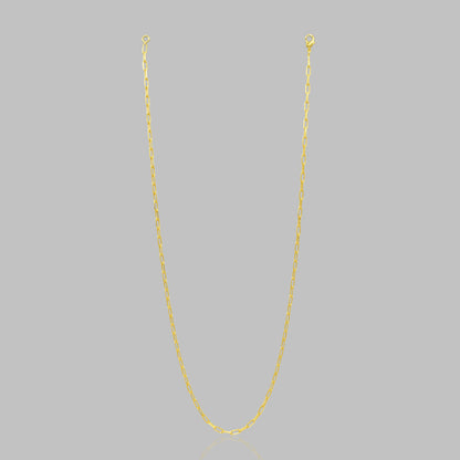 Tiny Paperclip Chain Necklace