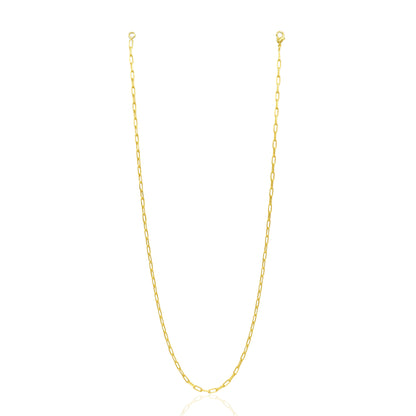 Tiny Paperclip Chain Necklace