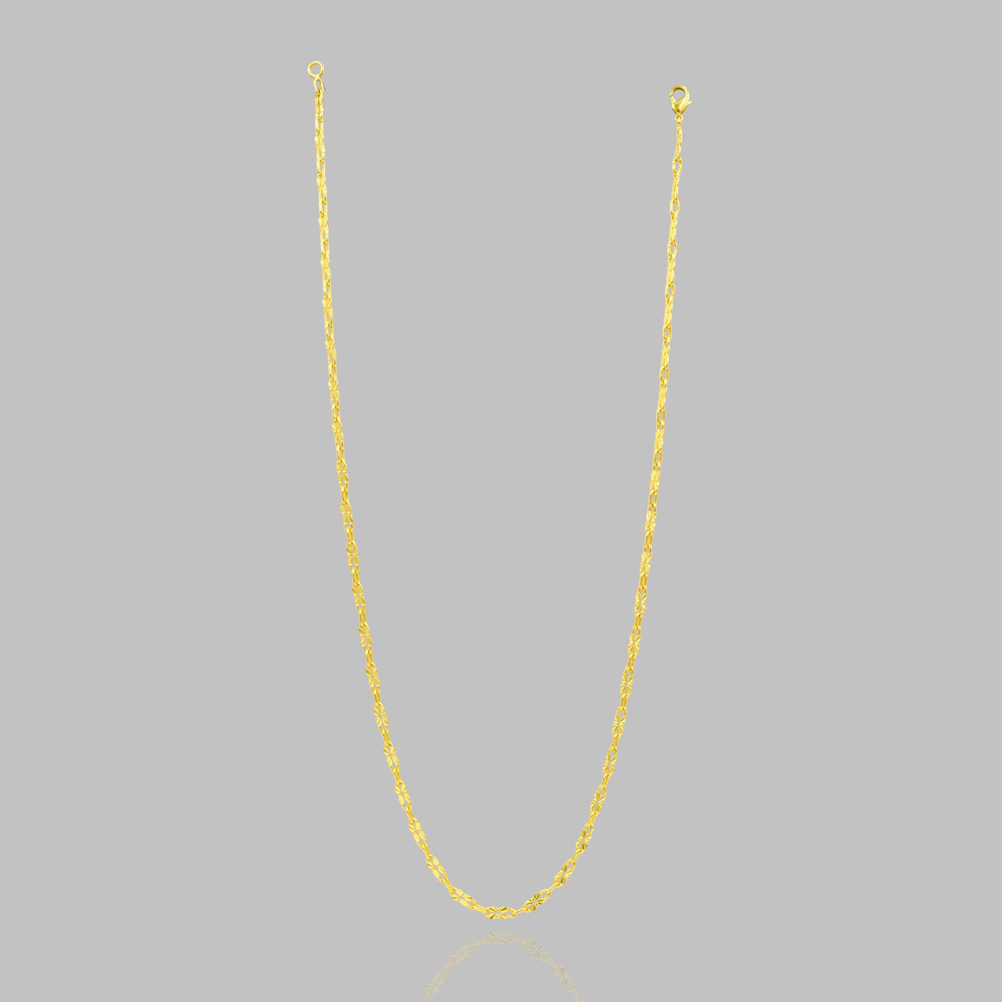 Flower Bar Chain Necklace