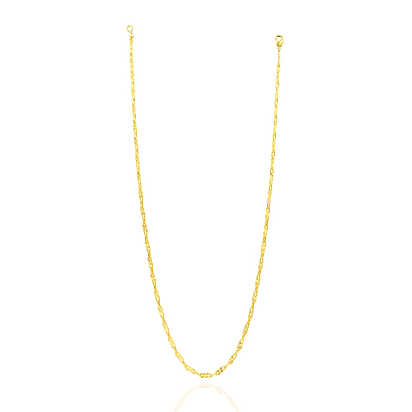 Flower Bar Chain Necklace