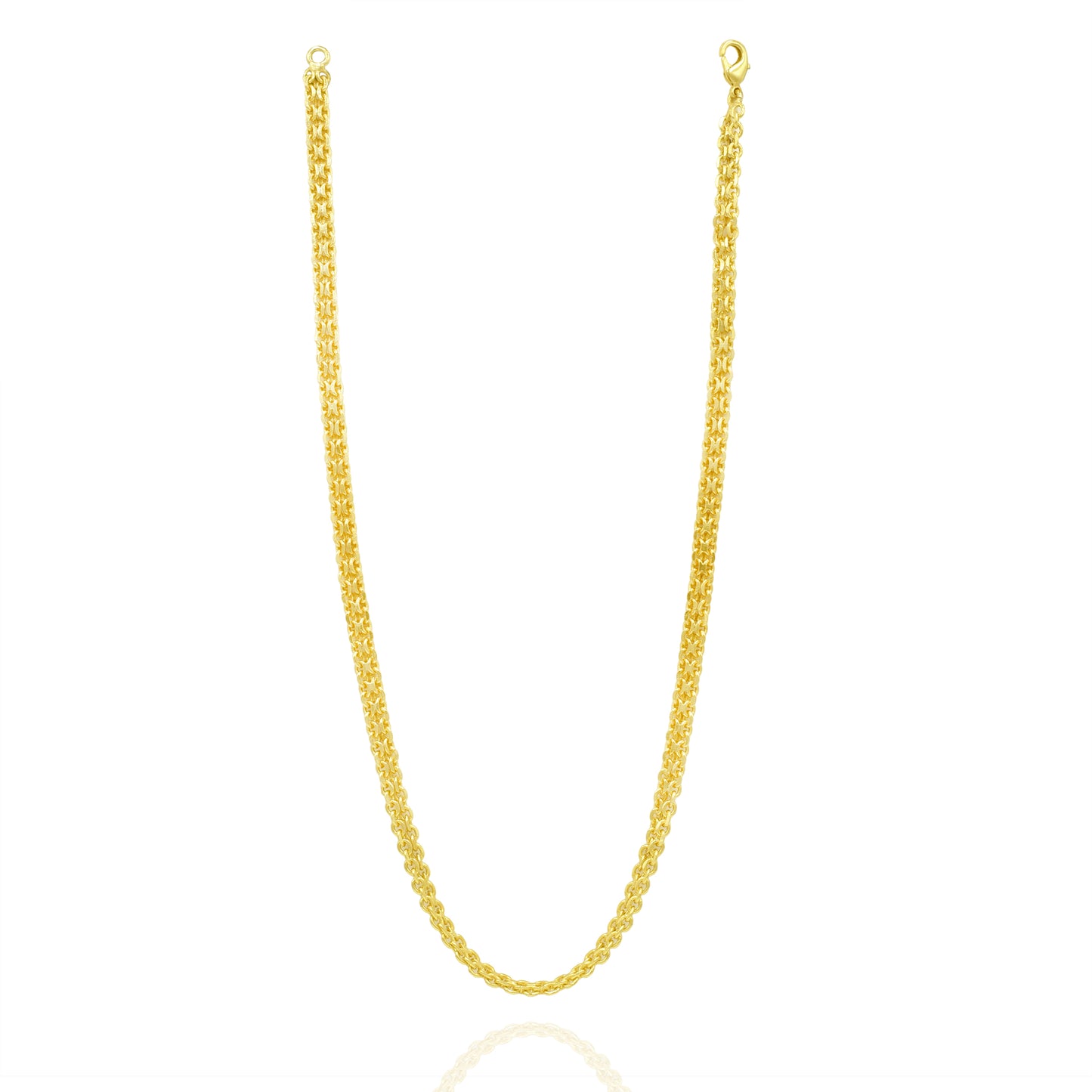 Textured Flat Curb Chain Necklace