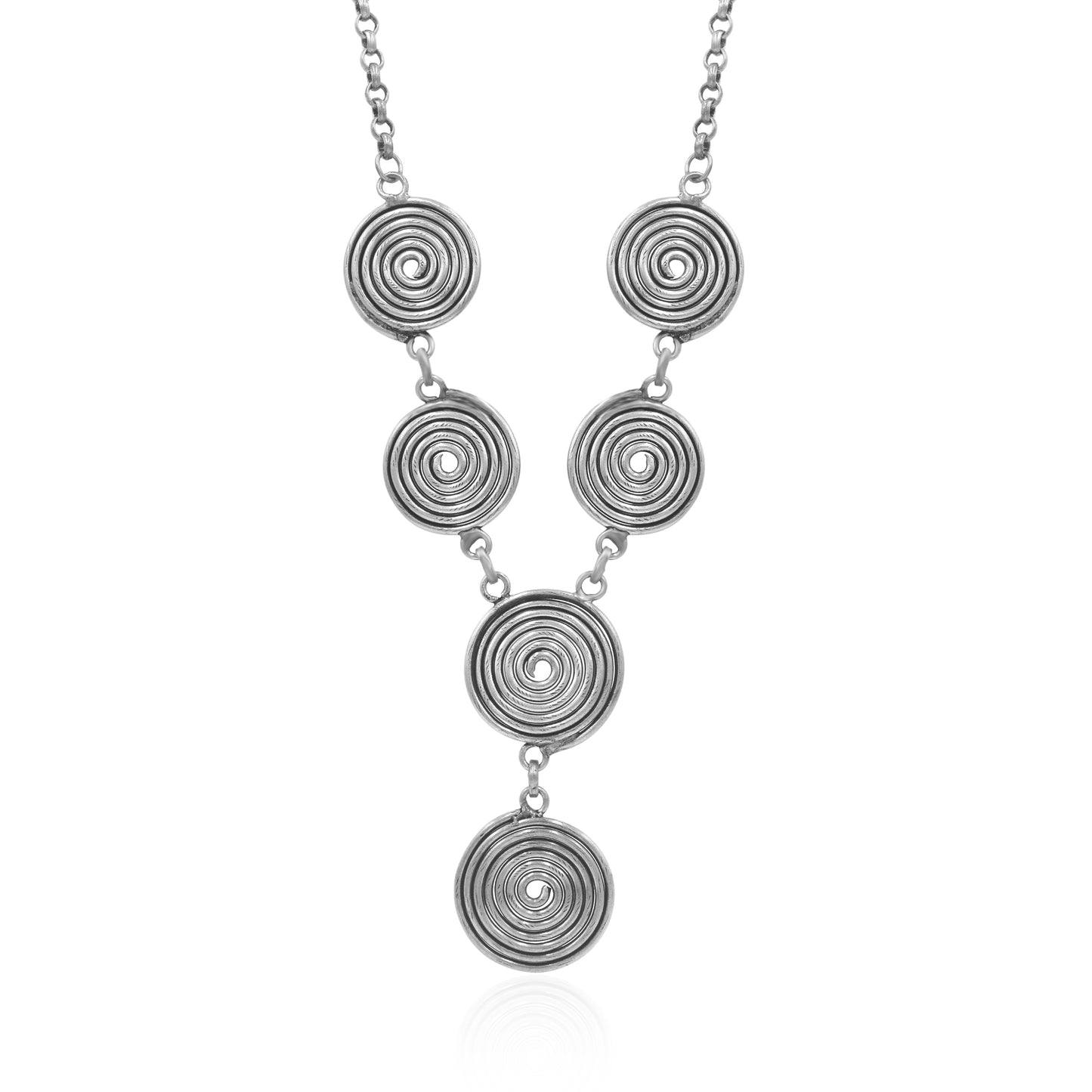 Spiral Drama Statement Necklace