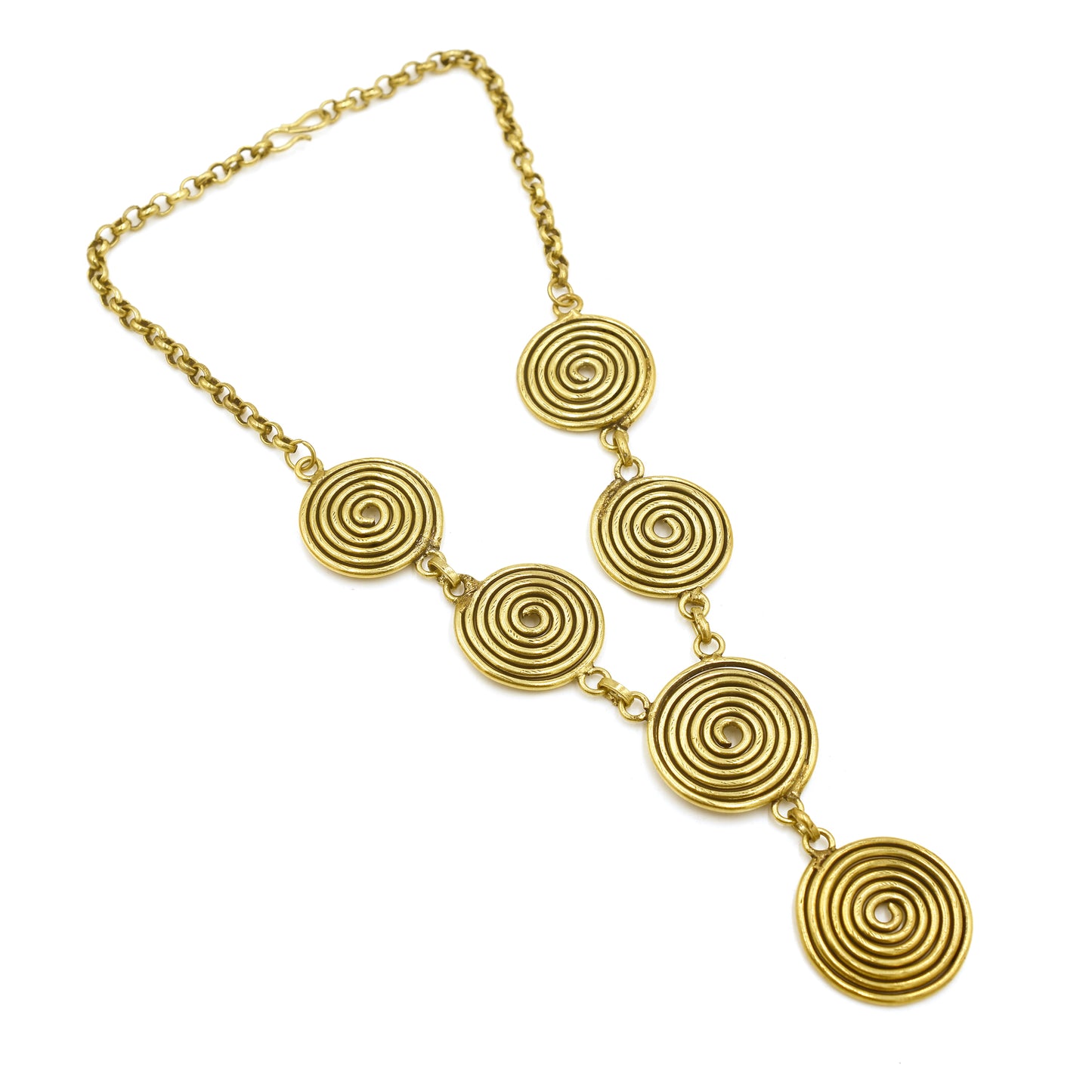 Spiral Drama Statement Necklace